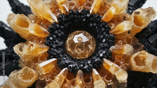 Crystal formation with oran...