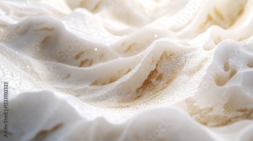 Soft, creamy waves of a tex...
