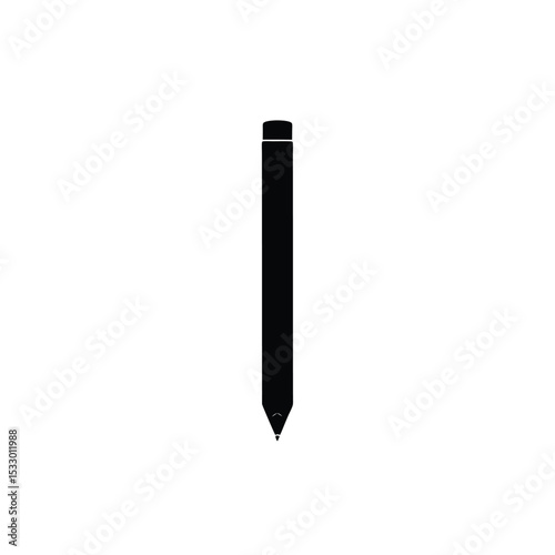 black pen isolated on white