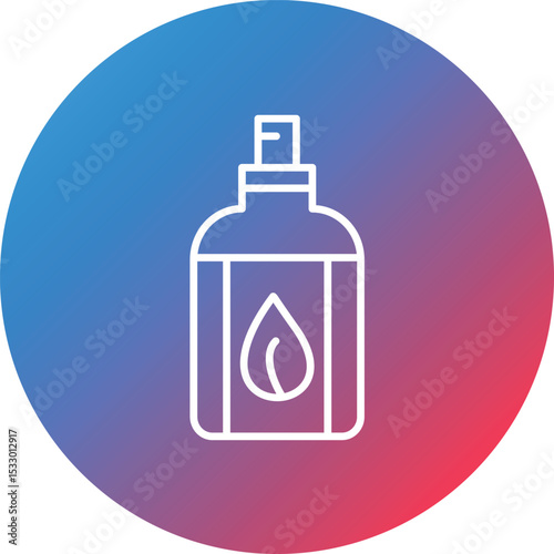 Eco Spray Line Gradient Circle Background Icon