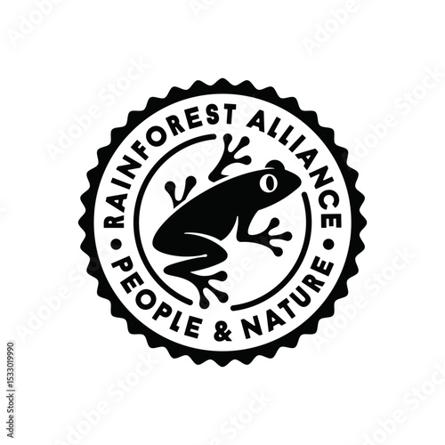 RAINFOREST ALLIANCE VECTOR ICON LOGO SYMBOL