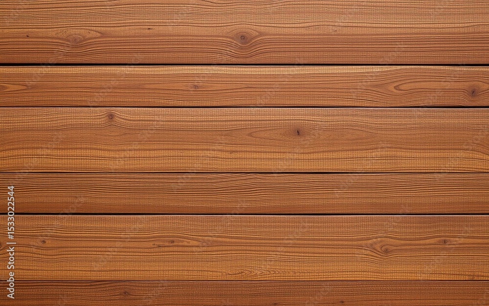 Obraz premium High-resolution wooden wall texture with warm brown tones and natural grain, perfect for interiors, backgrounds, or design projects. No noise, no text, pure 8K clarity.