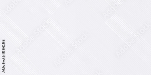 Simple modern art nice white luxury background with grey shadow diagonal stripes. Light elegant dynamic abstract BG. Trendy geometric neumorphism. Universal minimal