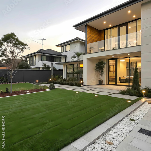 a contemporary australian home or residential buil photo