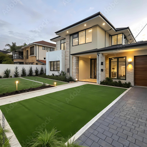 a contemporary australian home or residential buil photo