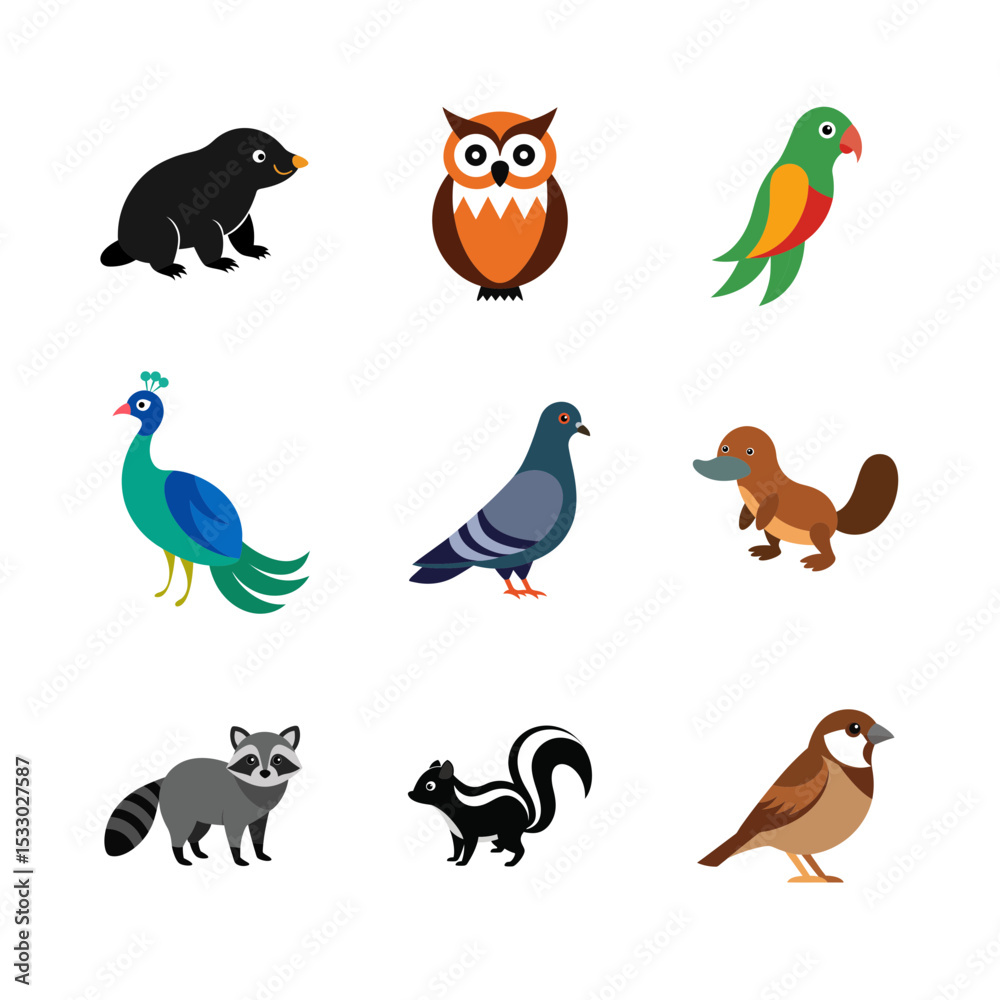 Obraz premium set of animal