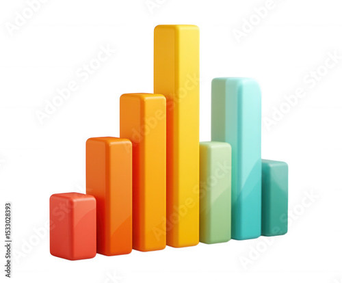 Free Download Colorful Bar Chart Graph - GFXLoad