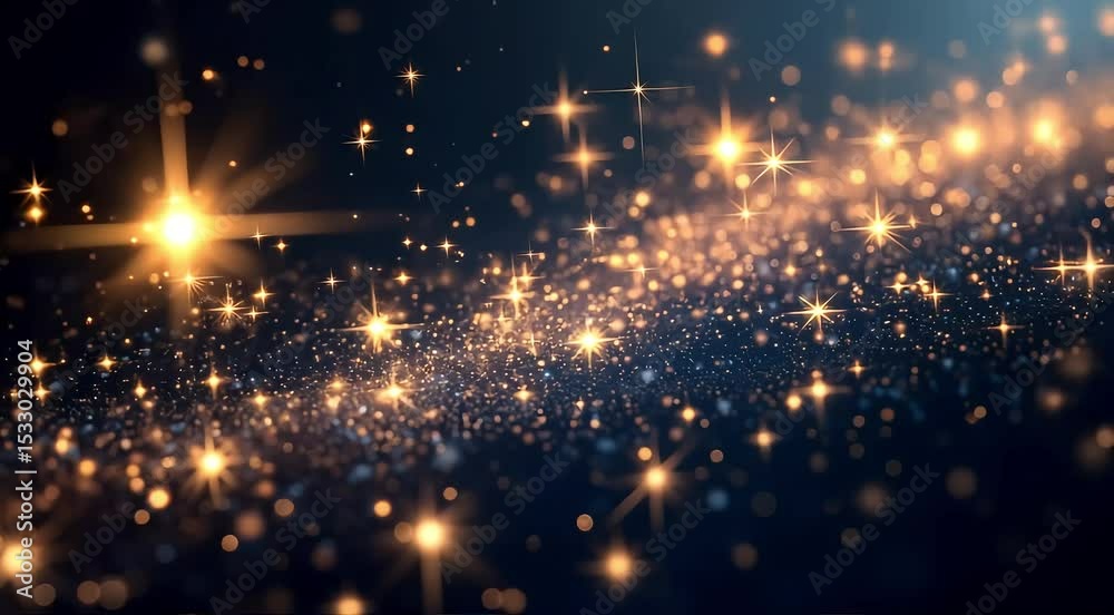 Sparkling star particles with subtle flare