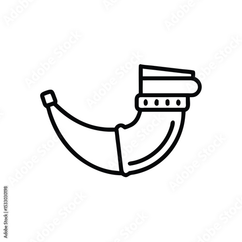 Rosh hashanah shofar horn jewish holiday symbol