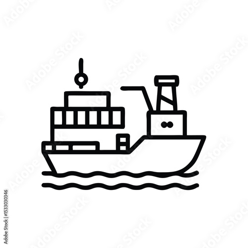 Cargo ship container vessel ocean freight transport maritime shipping