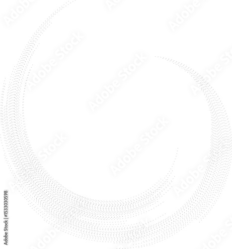 Semi-circle with irregular rays forming a radial vortex pattern around a circular center.