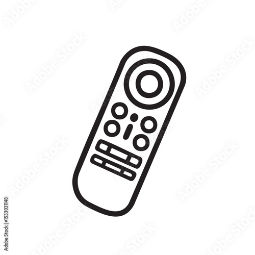 Modern remote control for home entertainment system use