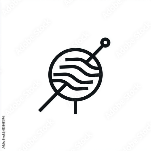 Crafting tools for creative expression in textile arts vector illustration