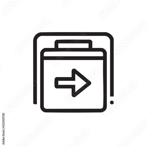 Departure icon for travel planning and itinerary design vector illustration
