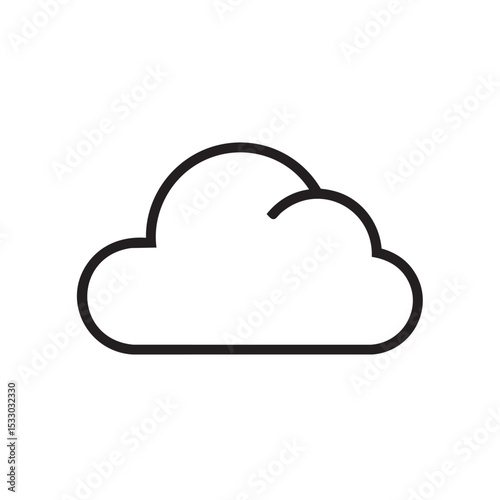 Simple cloud design for creative projects and digital applications