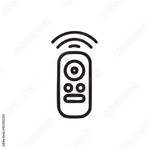 Remote control design for modern technology and home entertainment vector illustration