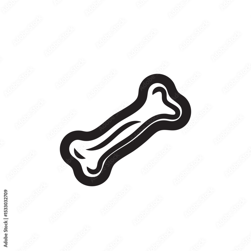 Dog bone icon design for pet grooming and products vector illustration Dog bone icon design for pet grooming and products vector illustration