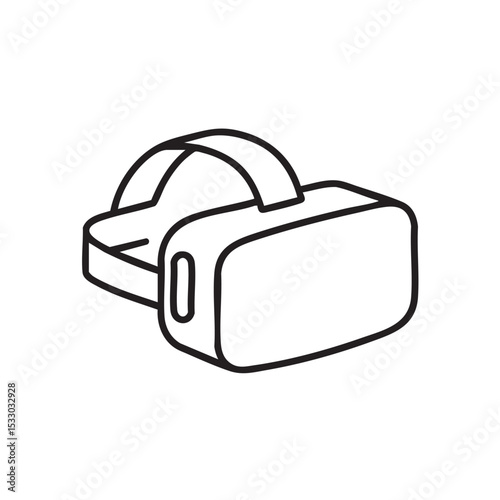 Virtual reality headset design for immersive technology experiences vector illustration
