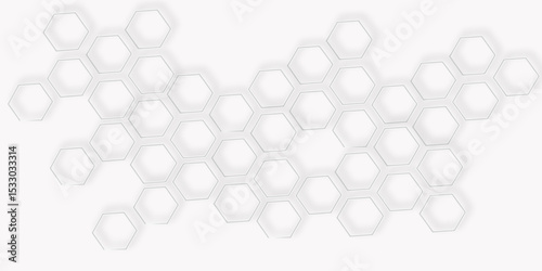  cluster with soft shadows Blurred white honeycomb pattern with soft edges and subtle gray lines creating a geometric design.