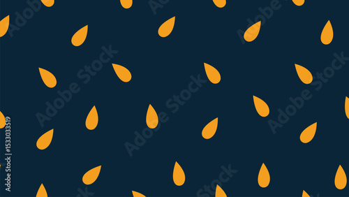 Orange Teardrop Icon Background