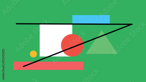 Minimal geometric green background