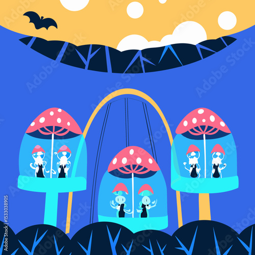 vector illustration of a rainbow