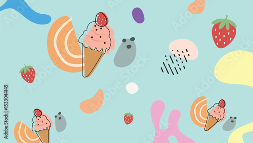 Citrus Popsicle Summer Background