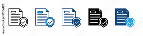 Insurance icon sheet multiple style collection
