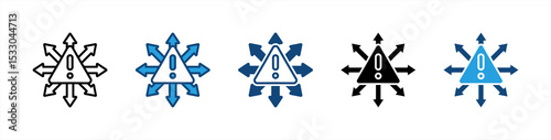 Risk Management icon sheet multiple style collection