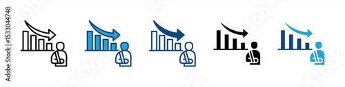 Profit And Loss icon sheet multiple style collection