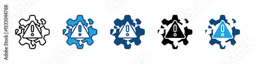 Failure icon sheet multiple style collection