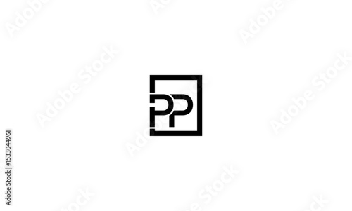 PP initial letters, monogram logo