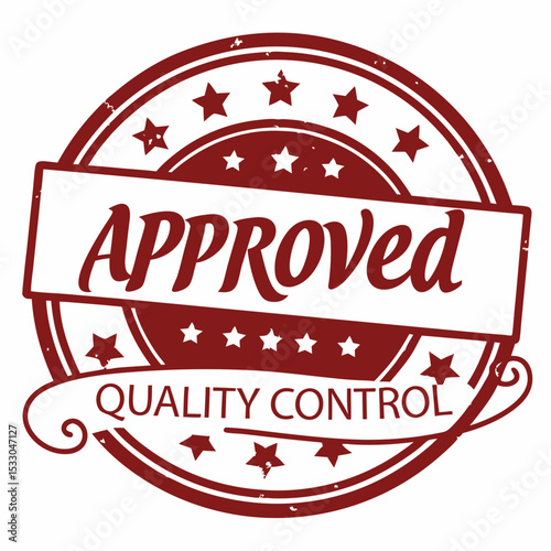 Quality Control Approved Generated AI Stamp Design