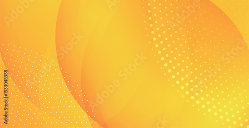 Abstract orange and yellow background with wavy lines - Vector illustration