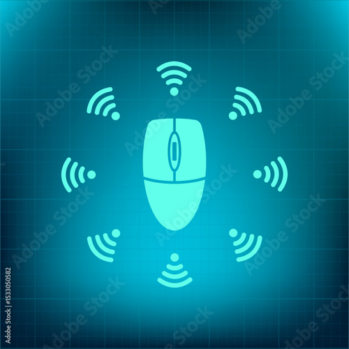 Vector icon on a blue background with a gradient