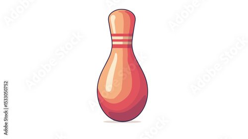 Bowling Pin Vector Illustration for Sports Events and Recreation Activities