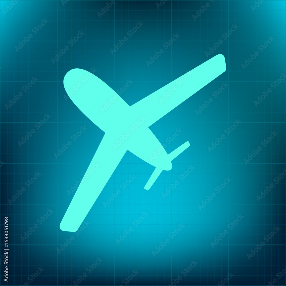 Fototapeta premium Vector icon on a blue background with a gradient