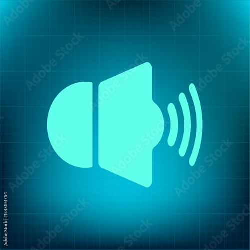 Vector icon on a blue background with a gradient