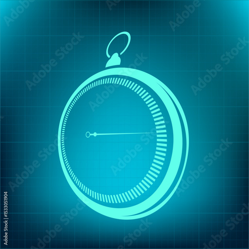 Vector icon on a blue background with a gradient