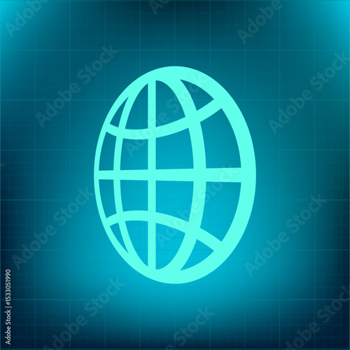Vector icon on a blue background with a gradient