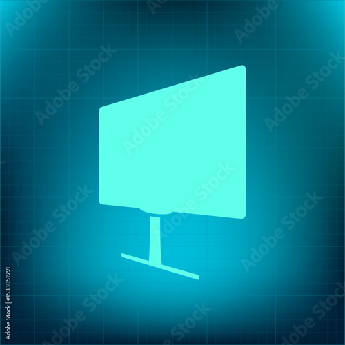 Vector icon on a blue background with a gradient