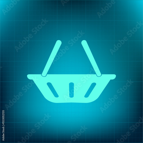 Vector icon on a blue background with a gradient