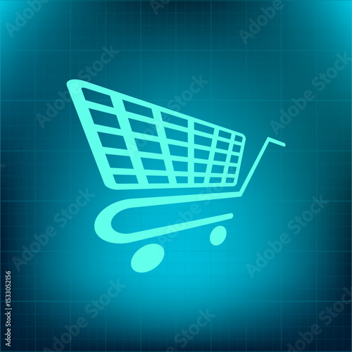 Vector icon on a blue background with a gradient