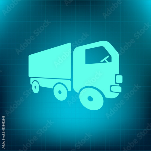 Vector icon on a blue background with a gradient