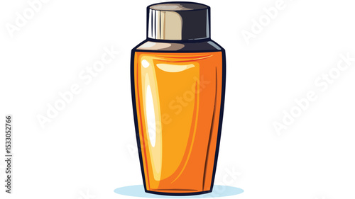 Sunscreen Lotion Vector Isolated Illustration for Skincare Products Promotion