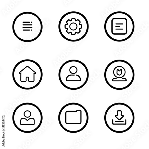 Minimal UI/UX Essentials Icon Set – Pixel Perfect Vector Icons for Apps and Web