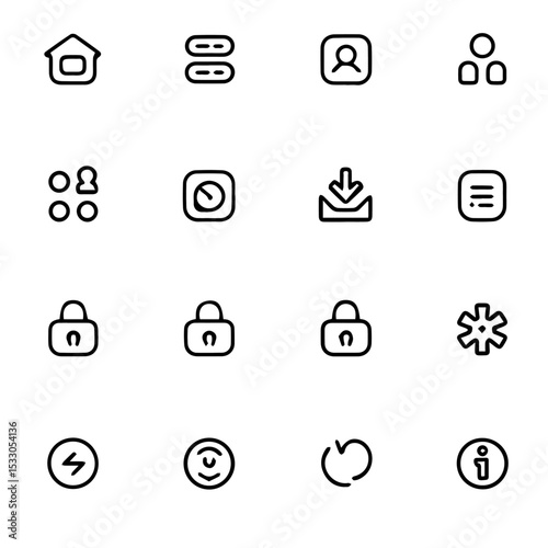 set of icons for web