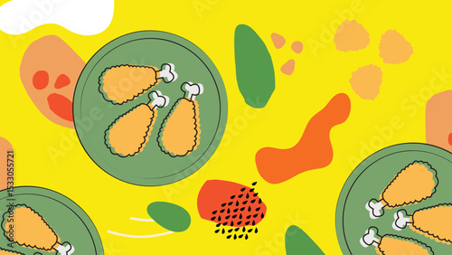 Chicken Bucket Combo Background