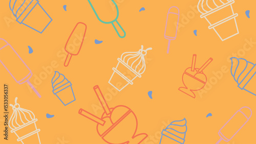 Ice cream treat background