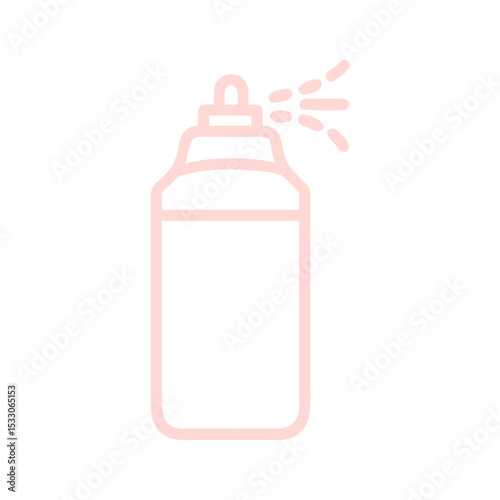 Spray can outline icon for beauty and personal care products design, Concept for Cleaning, Disinfection, Beauty and Hygiene